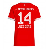 Camiseta Bayern Munich Luis Diaz #14 Primera Equipación para mujer 2025-26 manga corta
